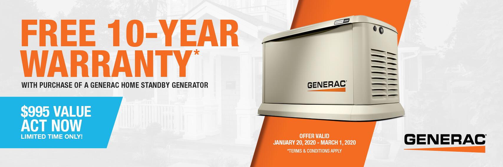 Homestandby Generator Deal | Warranty Offer | Generac Dealer | Kennesaw, GA